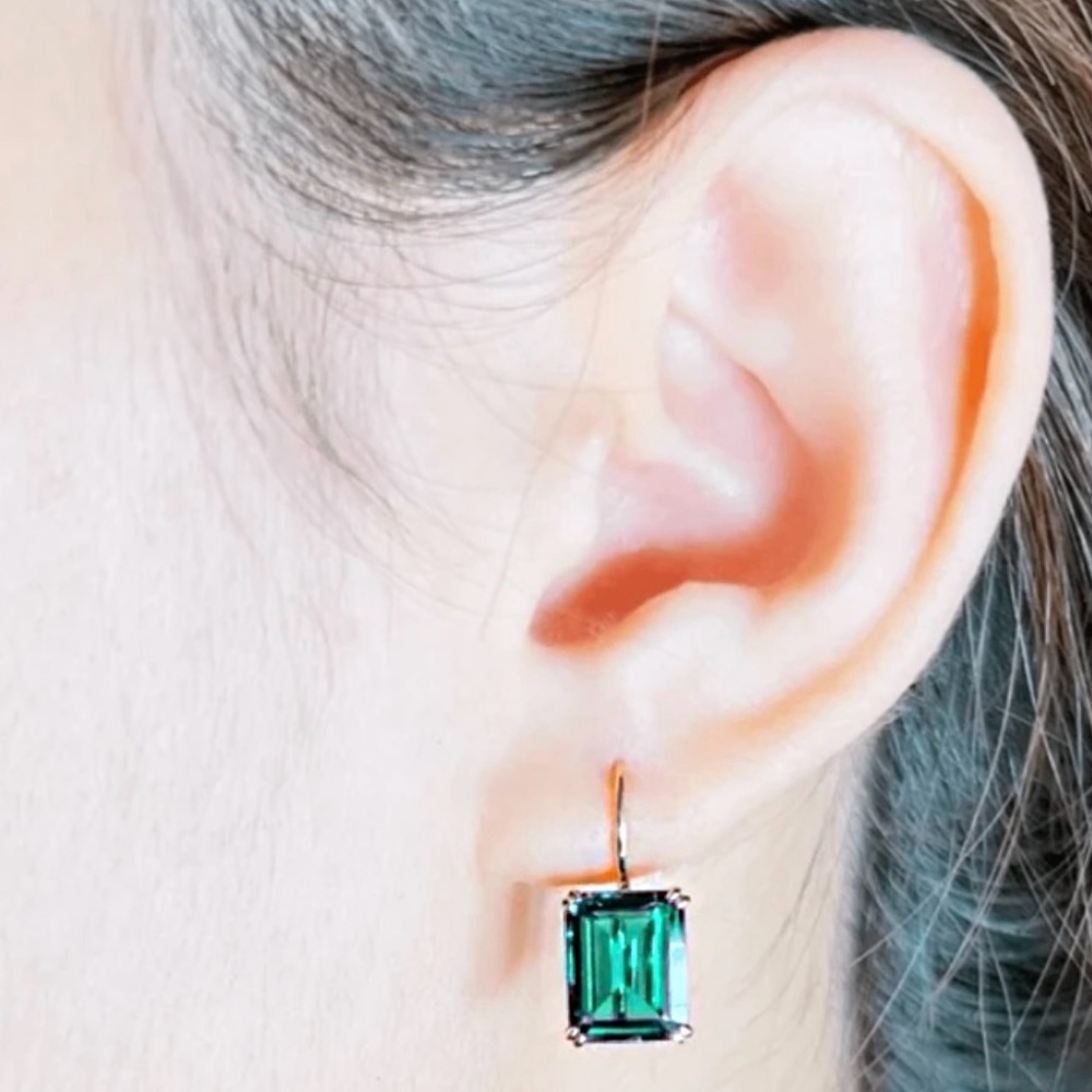 “Patricia” Emerald Luxe Earrings ✨ - Picture 3 of 4